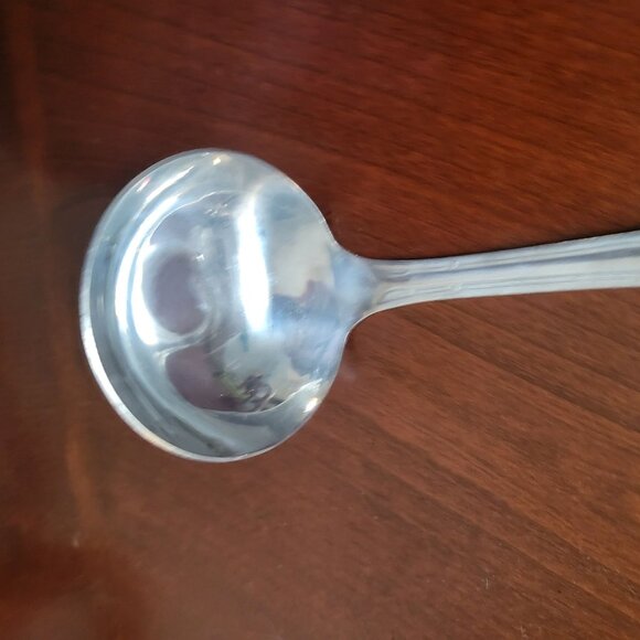 Vintage Spoonful Comfort Silver-Plated Soup Ladle 7" Ornate Handle Design - Picture 3 of 5